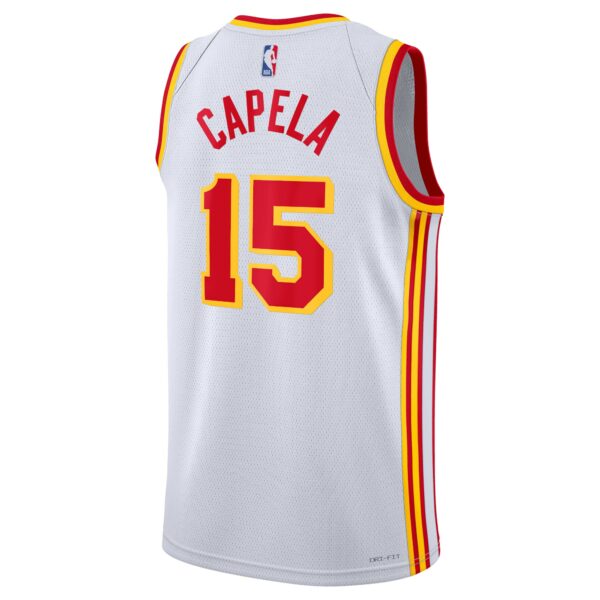 Atlanta Hawks Nike Association Edition Swingman Jersey – White – Clint Capela – Unisex