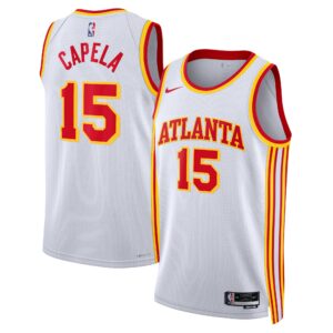 Atlanta Hawks Nike Association Edition Swingman Jersey - White - Clint Capela - Unisex