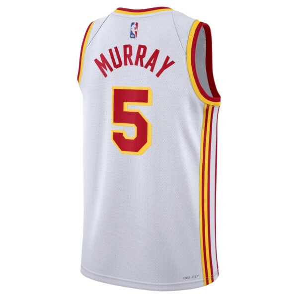 Atlanta Hawks Nike Association Edition Swingman Jersey – White – Dejounte Murray – Unisex