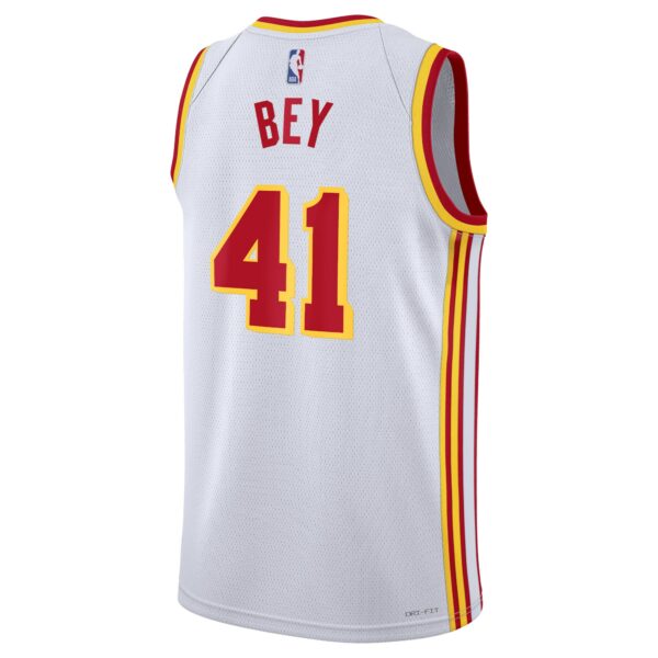 Atlanta Hawks Nike Association Edition Swingman Jersey – White – Saddiq Bey – Unisex