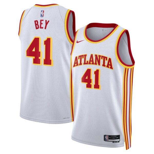 Atlanta Hawks Nike Association Edition Swingman Jersey – White – Saddiq Bey – Unisex