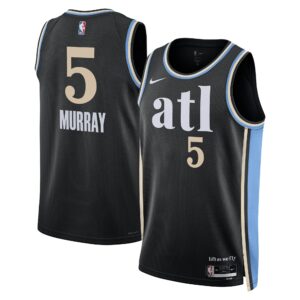 Atlanta Hawks Nike City Edition Swingman Jersey 23 - Black - Dejounte Murray - Unisex