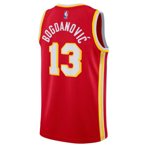 Atlanta Hawks Nike Icon Edition Swingman Jersey – Red – Bogdan Bogdanović – Unisex