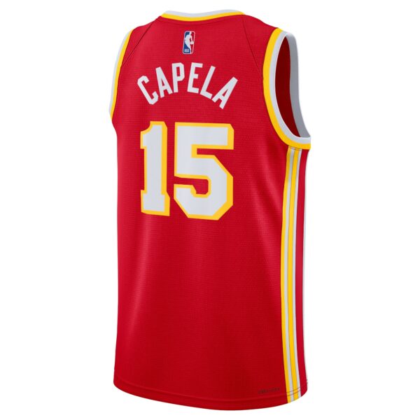 Atlanta Hawks Nike Icon Edition Swingman Jersey – Red – Clint Capela – Unisex