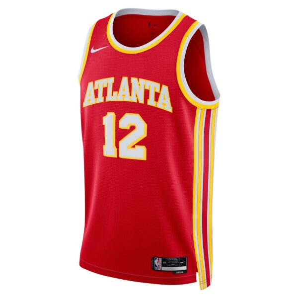 Atlanta Hawks Nike Icon Edition Swingman Jersey – Red – De’Andre Hunter – Unisex