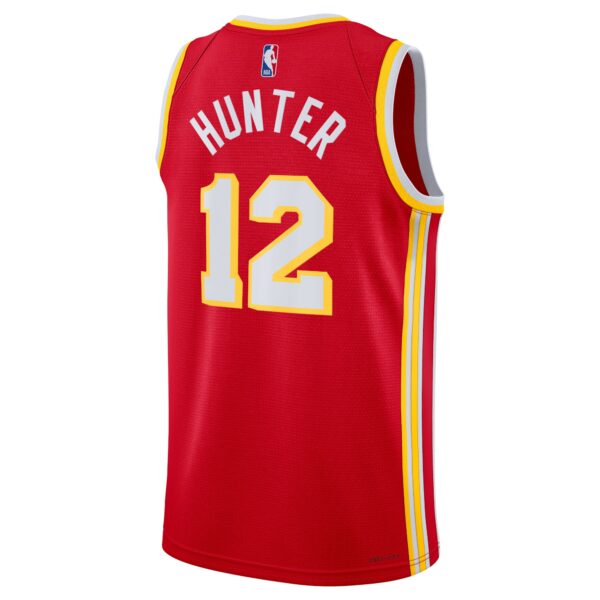 Atlanta Hawks Nike Icon Edition Swingman Jersey – Red – De’Andre Hunter – Unisex