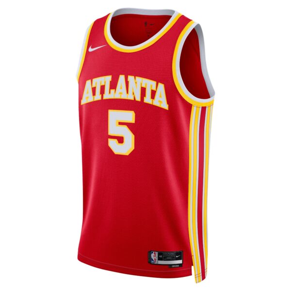 Atlanta Hawks Nike Icon Edition Swingman Jersey – Red – Dejounte Murray – Unisex