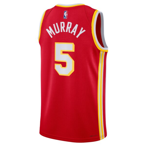 Atlanta Hawks Nike Icon Edition Swingman Jersey – Red – Dejounte Murray – Unisex