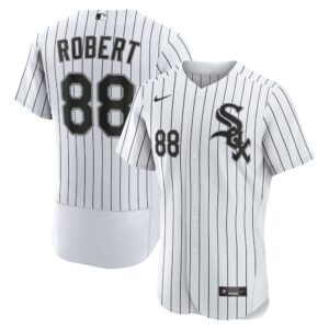 Men's Chicago White Sox Luis Robert Nike White/Black Home Authentic Player Jersey