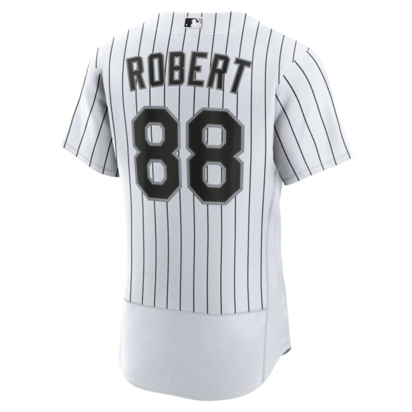 Men’s Chicago White Sox Luis Robert Nike White/Black Home Authentic Player Jersey