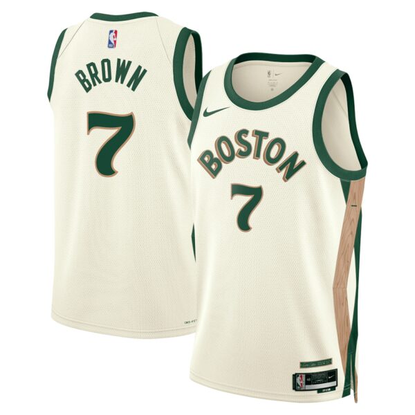 Boston Celtics Nike City Edition Swingman Jersey 23 – Green – Jaylen Brown – Unisex