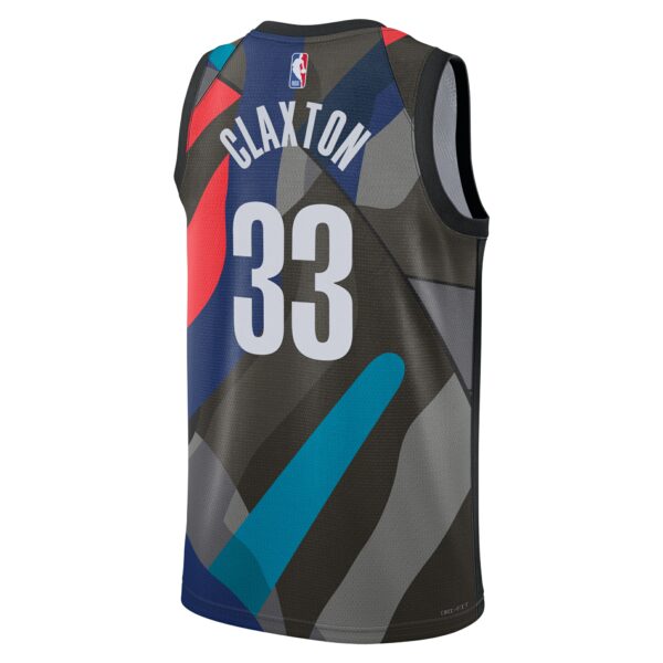 Brooklyn Nets Nike City Edition Swingman Jersey 23 – Black – Nic Claxton – Unisex