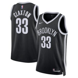 Brooklyn Nets Nike Icon Edition Swingman Jersey - Black - Nic Claxton - Unisex