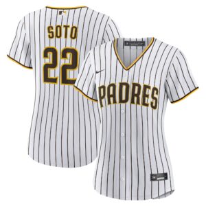 Women's San Diego Padres Juan Soto Nike White/Brown Home Replica Player Jersey