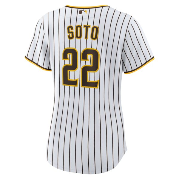 Women’s San Diego Padres Juan Soto Nike White/Brown Home Replica Player Jersey