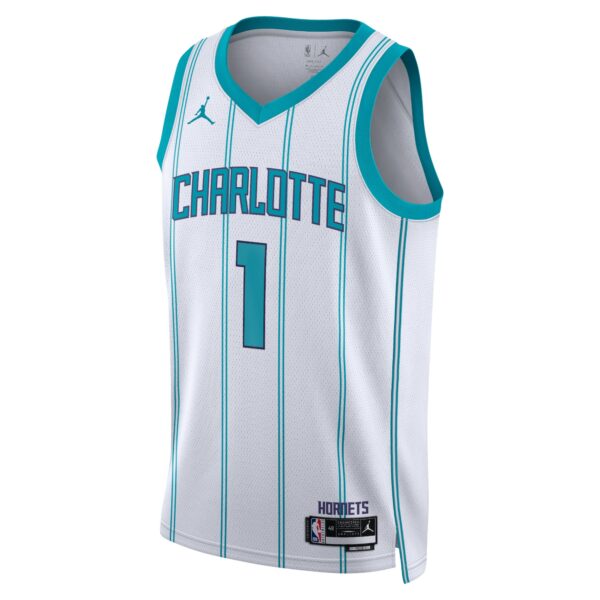 Charlotte Hornets Jordan Brand Association Edition Swingman Jersey – White – LaMelo Ball – Unisex