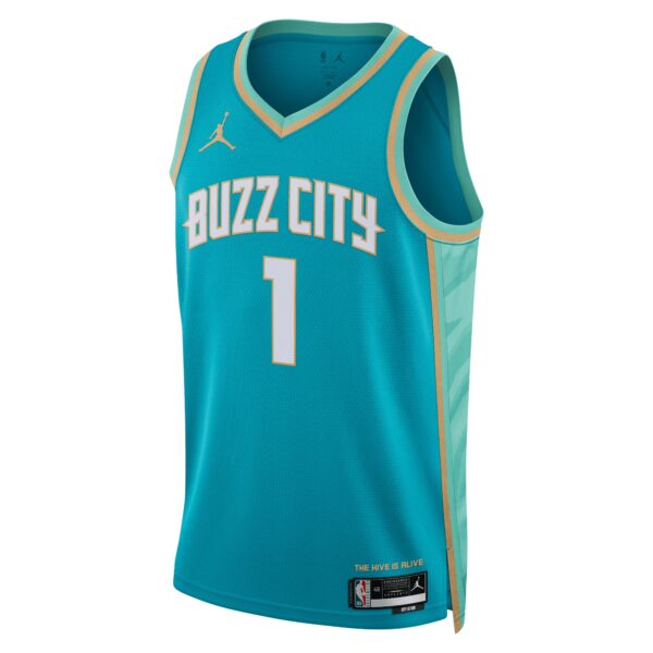 Charlotte Hornets Jordan Brand City Edition Swingman Jersey 23 – Teal – LaMelo Ball – Unisex