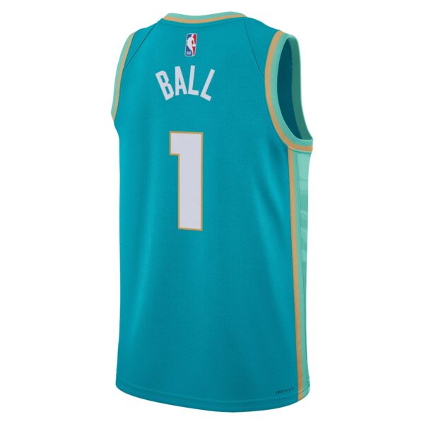 Charlotte Hornets Jordan Brand City Edition Swingman Jersey 23 – Teal – LaMelo Ball – Unisex