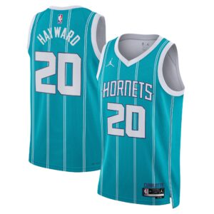 Charlotte Hornets Jordan Brand Icon Edition Swingman Jersey - Teal - Gordon Hayward - Unisex