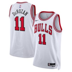 Chicago Bulls Nike Association Edition Swingman Jersey - White - DeMar DeRozan - Unisex