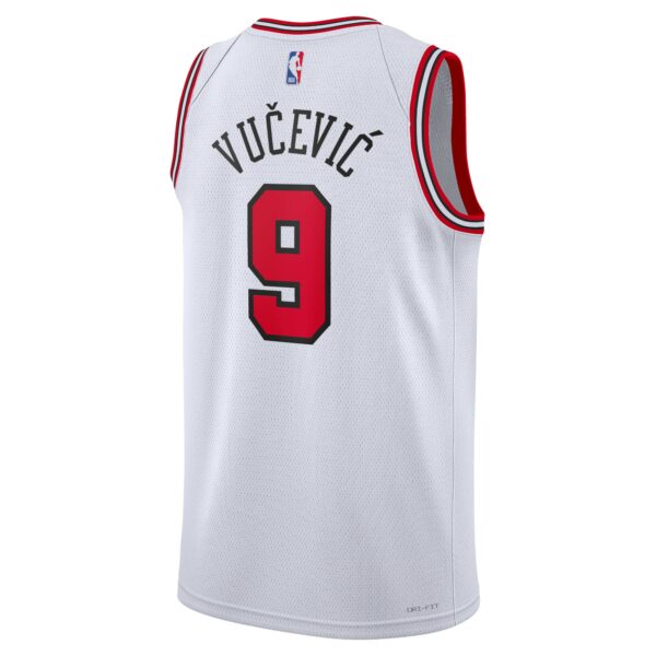 Chicago Bulls Nike Association Edition Swingman Jersey – White – Nikola Vučević – Unisex