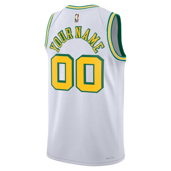 Houston Rockets Nike Classic Edition Swingman Jersey 22-White/Clover – Custom – Mens