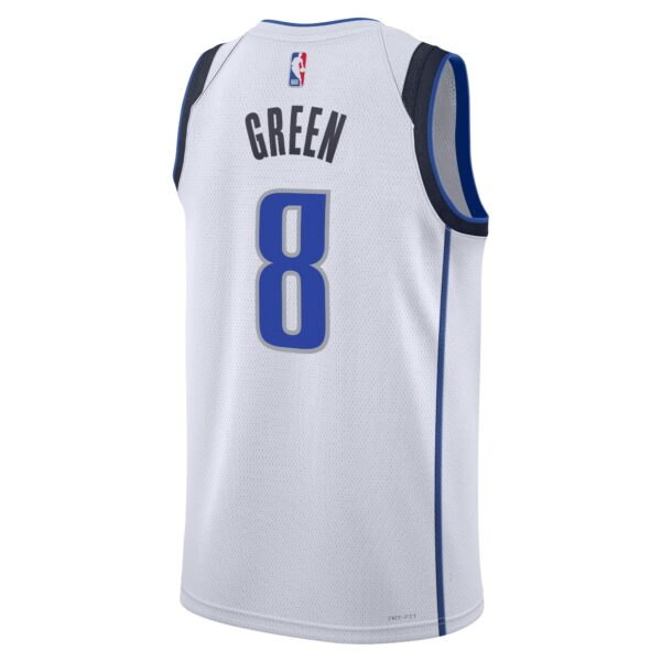 Dallas Mavericks Nike Association Edition Swingman Jersey – White – Josh Green – Unisex