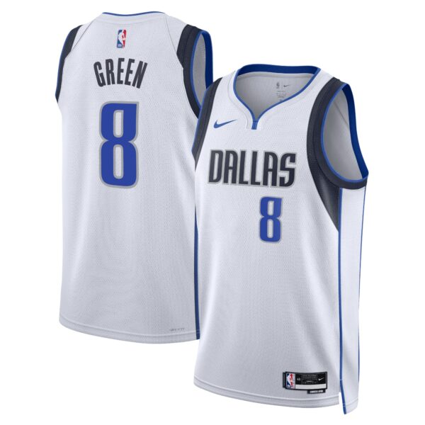 Dallas Mavericks Nike Association Edition Swingman Jersey – White – Josh Green – Unisex