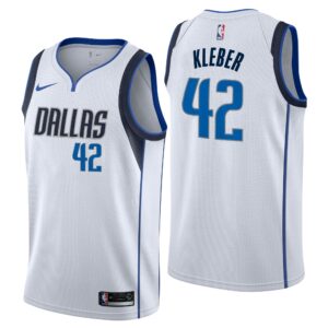 Dallas Mavericks Nike Association Edition Swingman Jersey - White - Maximillian Kleber - Mens