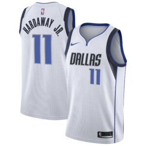 Dallas Mavericks Nike Association Edition Swingway Jersey - White - Tim Hardaway Jr - Mens