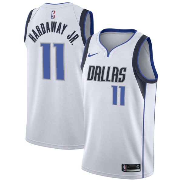 Dallas Mavericks Nike Association Edition Swingway Jersey – White – Tim Hardaway Jr – Mens