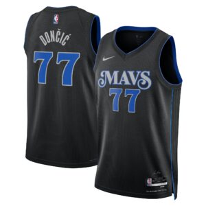 Dallas Mavericks Nike City Edition Swingman Jersey 23 - Black - Luka Dončić - Unisex