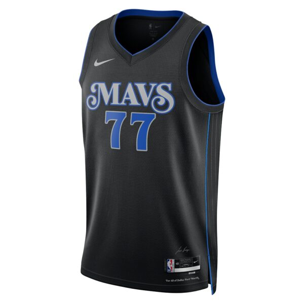 Dallas Mavericks Nike City Edition Swingman Jersey 23 – Black – Luka Dončić – Unisex