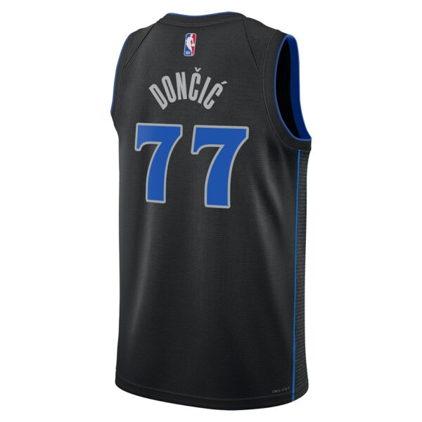 Dallas Mavericks Nike City Edition Swingman Jersey 23 – Black – Luka Dončić – Unisex