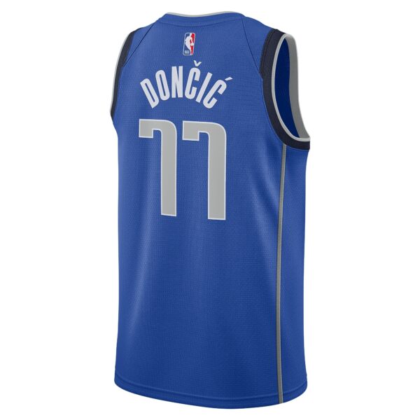 Dallas Mavericks Nike Icon Edition Swingman Jersey – Blue – Luka Doncic – Mens