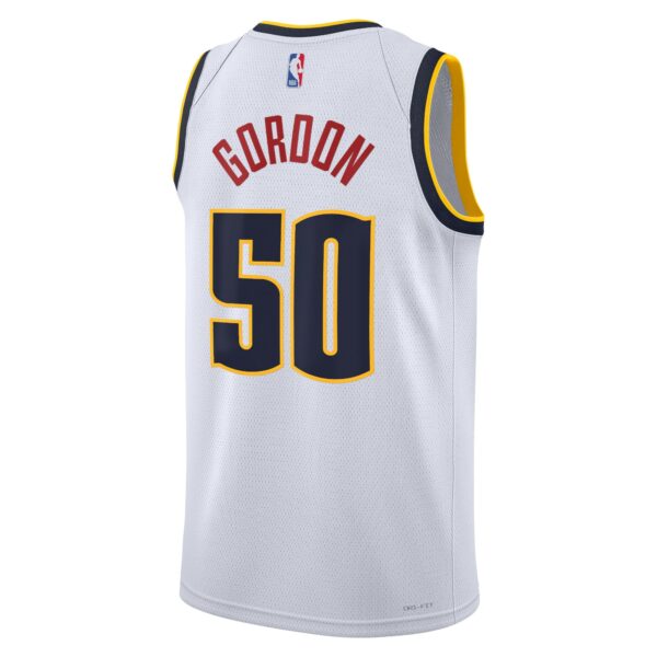 Denver Nuggets Nike Association Edition Swingman Jersey – White – Aaron Gordon – Unisex