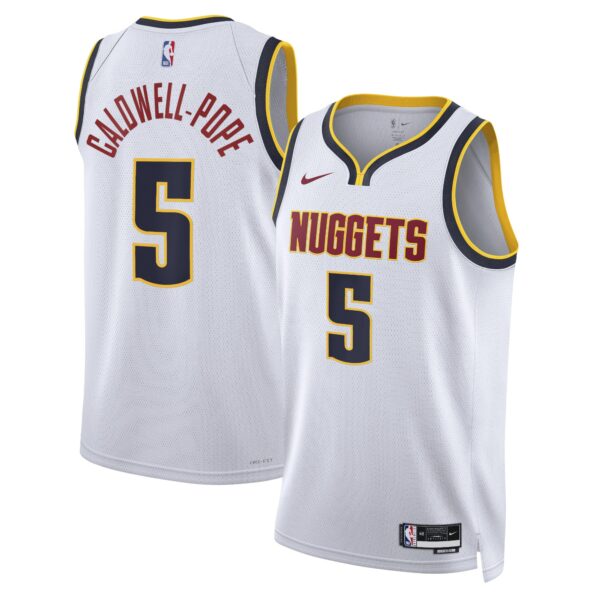 Denver Nuggets Nike Association Edition Swingman Jersey – White – Kentavious Caldwell-Pope – Unisex