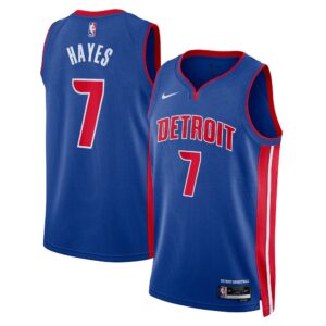 Detroit Pistons Nike Icon Edition Swingman Jersey - Blue - Killian Hayes - Unisex