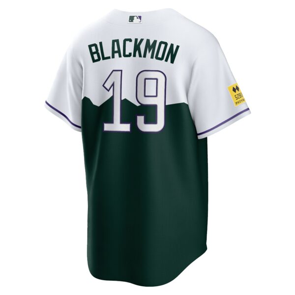 Men’s Colorado Rockies Charlie Blackmon Nike White/Forest Green City Connect Replica Player Jersey