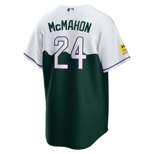 Men’s Colorado Rockies Ryan McMahon Nike White/Forest Green City Connect Replica Player Jersey