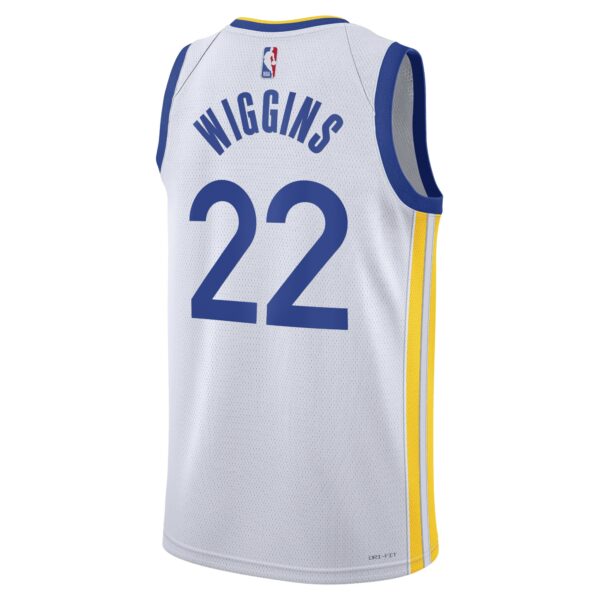 Golden State Warriors Nike Association Edition Swingman Jersey – White – Andrew Wiggins – Unisex