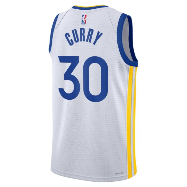 Golden State Warriors Nike Association Edition Swingman Jersey – White – Stephen Curry – Unisex