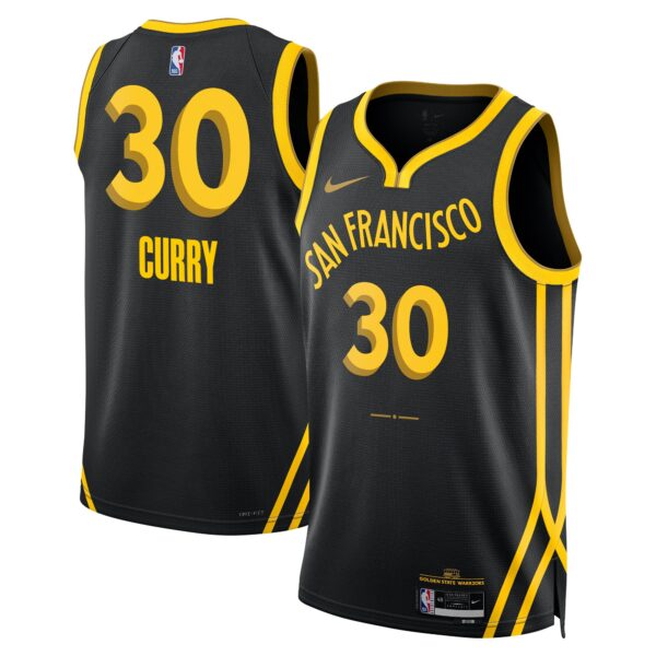 Golden State Warriors Nike City Edition Swingman Jersey 23 – Black – Stephen Curry – Unisex