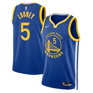 Golden State Warriors Nike Icon Edition Swingman Jersey - Royal - Kevon Looney - Unisex