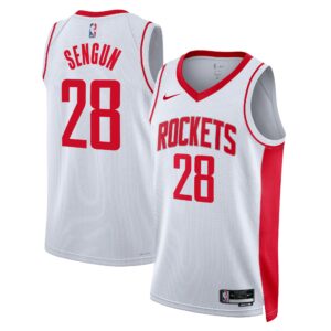 Houston Rockets Nike Association Edition Swingman Jersey - White - Alperen Sengun - Unisex