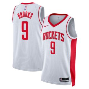 Houston Rockets Nike Association Edition Swingman Jersey - White - Dillon Brooks - Unisex