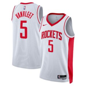 Houston Rockets Nike Association Edition Swingman Jersey - White - Fred VanVleet - Unisex