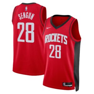 Houston Rockets Nike Icon Edition Swingman Jersey - Red - Alperen Sengun - Unisex