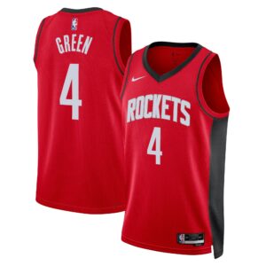 Houston Rockets Nike Icon Edition Swingman Jersey - Red - Jalen Green - Unisex