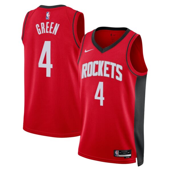 Houston Rockets Nike Icon Edition Swingman Jersey – Red – Jalen Green – Unisex